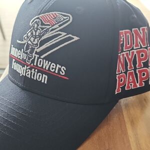 Tunnel To Towers Foundation Black Baseball Hat with Patches